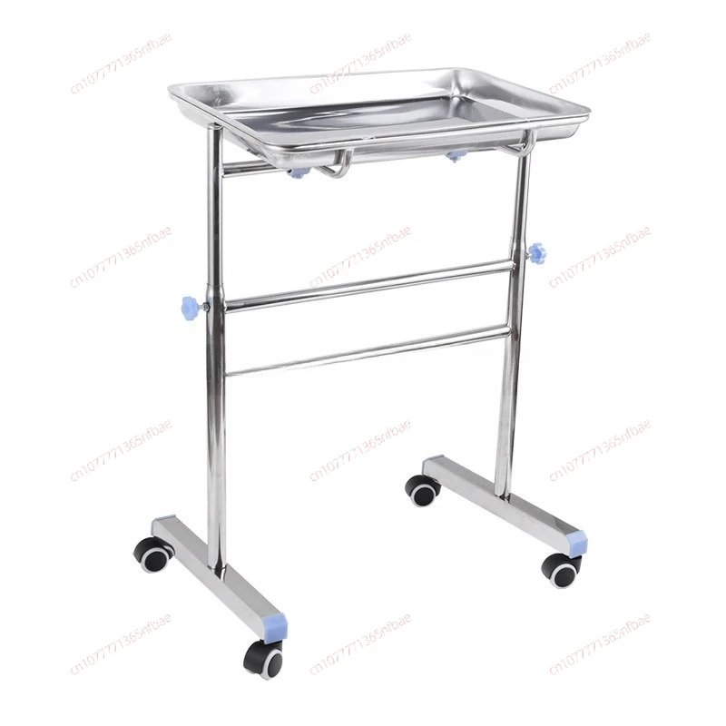 

Stainless steel pallet cart single rod double rod operating room instrument tray cart thickened square tray tray