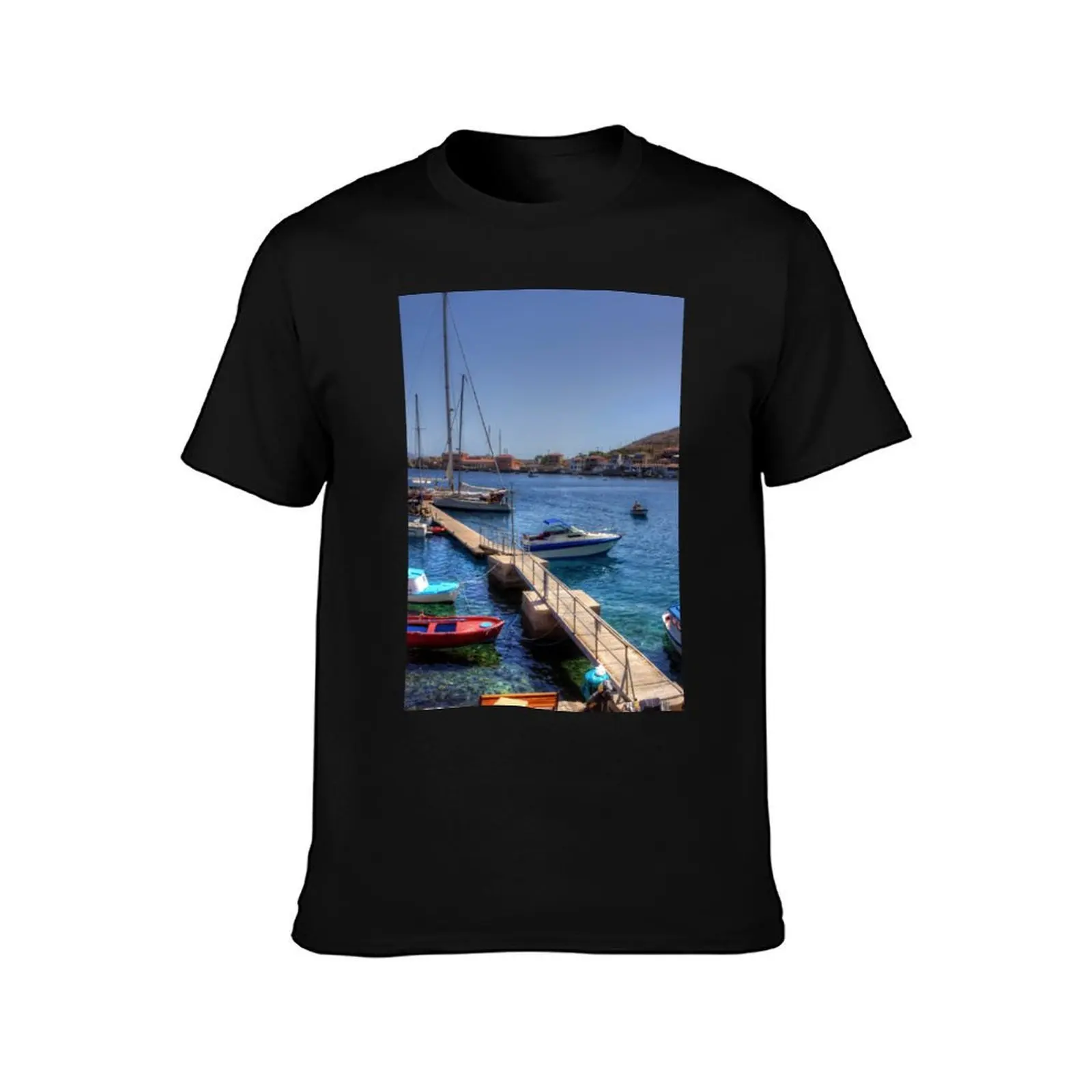 The Yacht Pier T-Shirt Urban Casual Loose Fit Tee T-Shirt