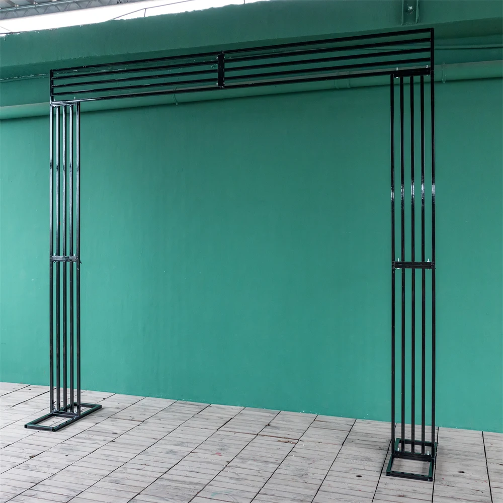 

Square Arch Large Metal Stand Iron Frame Ideal for Wedding Event Backdrop Decoration Fleurs Artificielles Decor Shelf Props