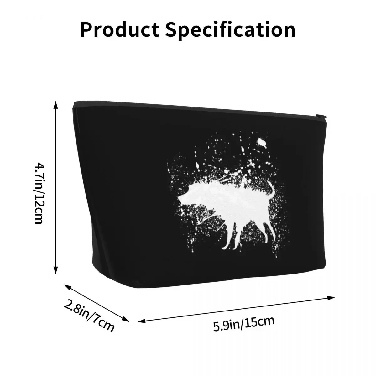 Banksy Splash Dog Travel Cosmetic Bag Makeup Bag Storage Bag Cosmetic Case Cosmetics Organizer For Women Female Gift