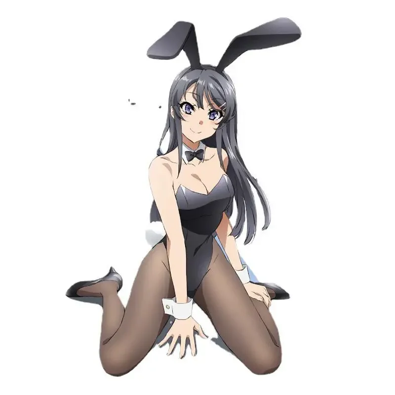 Cute Sexy Bunny Girl Cosplay Costume Japanese Anime Sakurajima Mai Black Bodysuit Girls Nightclub Wear Outfits Performance Wear