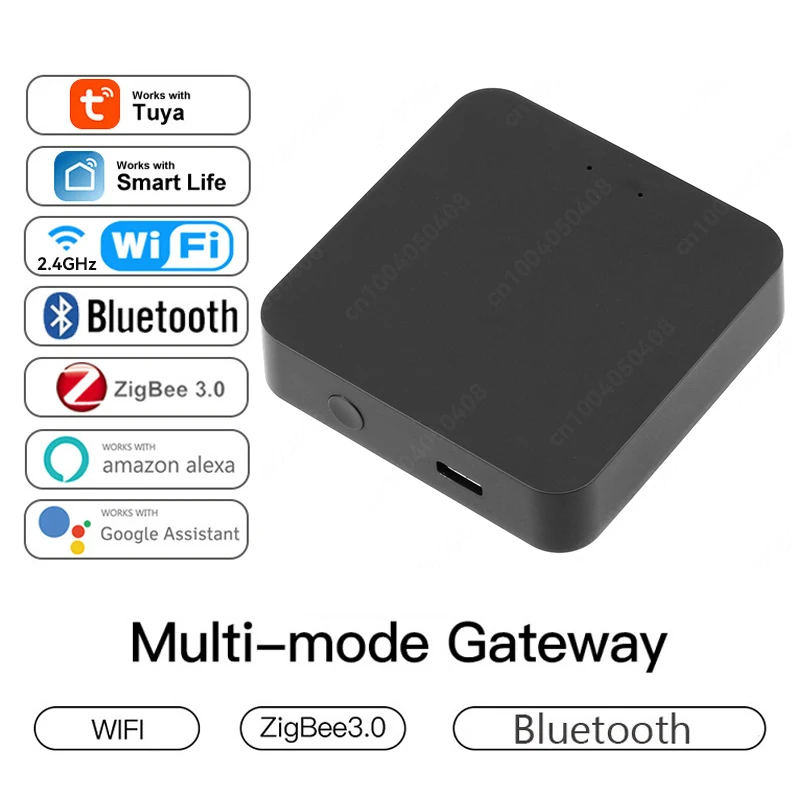 

Tuya Zigbee Gateway Smart Home Multimode Gateway Hub Bluetooth Mesh WiFi Wireless Bridge Works with Alexa Google Smart Life APP