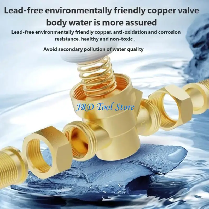 

A2UD Strong Copper Pressure Regulator Valves DN15 High Flows Gauges Included for Homes