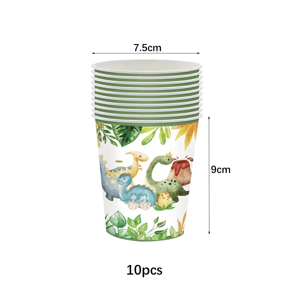 Dinosaurier Einweggeschirr Set Dinosaurier Thema Geburtstag Party Dekoration Dinosaurier Pappteller Tasse Tischdecke Junge Party Supplie – Detail 9