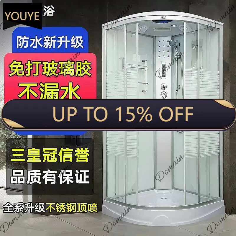 ZX Wholesale Sliding Glass Shower Enclosure Corner Bathroom Stall Frameless Walk-in Tub N