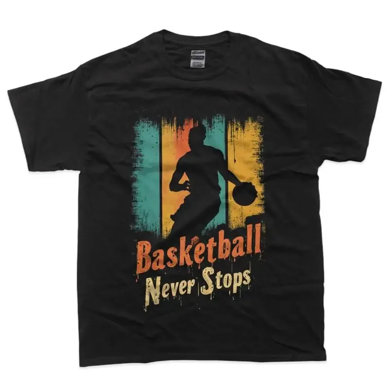 Basketball Never Stops T Shirt