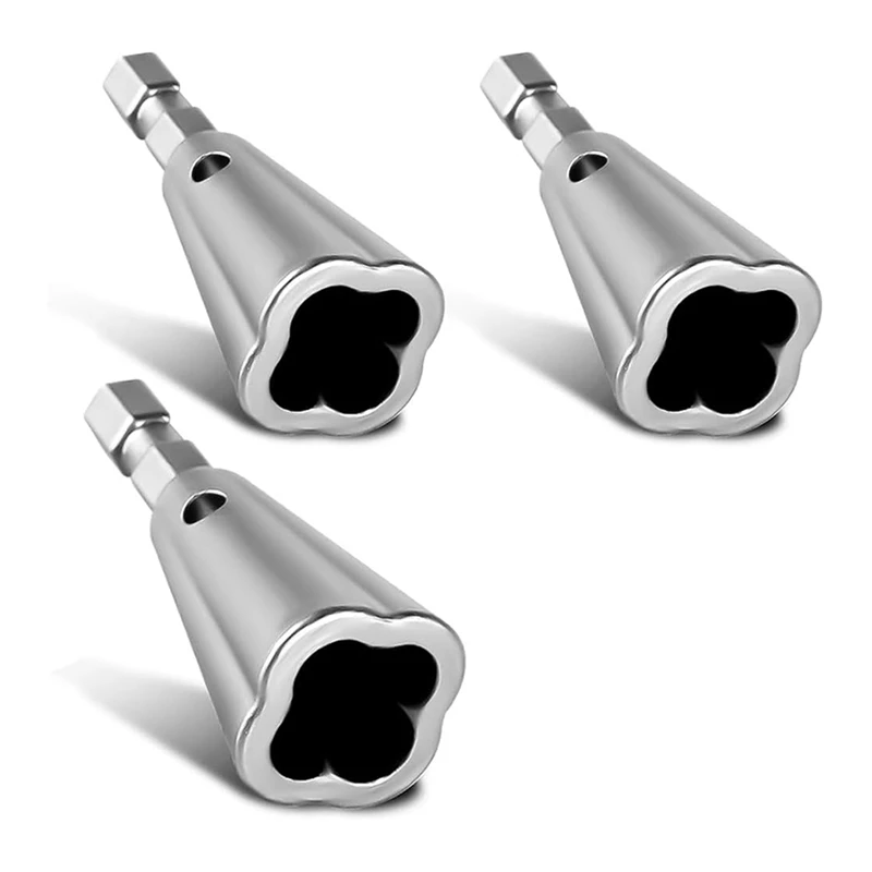 Wire Twister Tool For Drill, 3Pcs Stainless Steel Hex Shank Cable Wire Twisting For Electrical Power Drill Drivers Tools