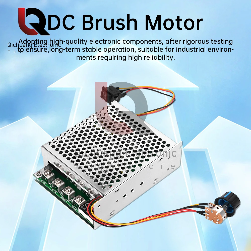 60A 10-55V Digital display PWM Speed Controller Module Forward Reversal 0~100% 15KHZ Adjustable DC motor Speed Controller