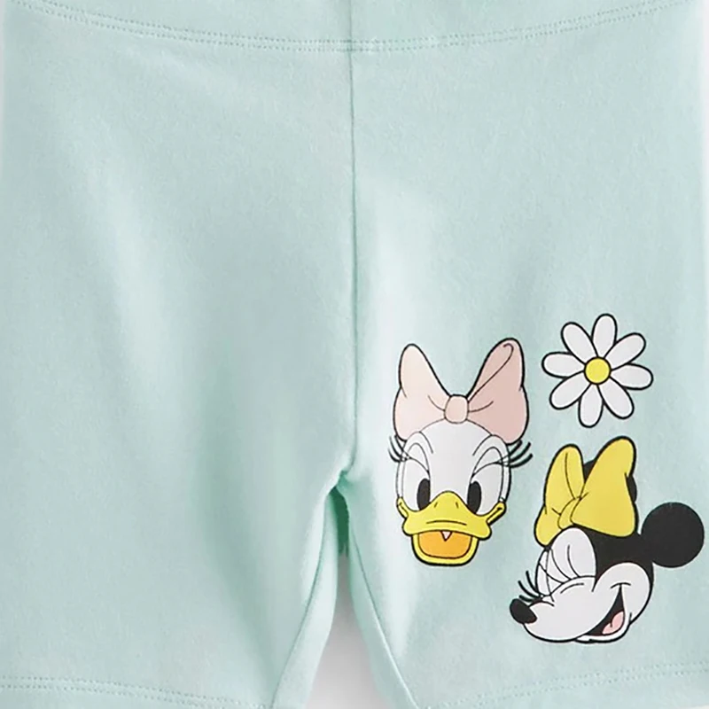 طقم ملابس صيفي للأطفال الصغار مكون من قطعتين ميني ماوس للأطفال البنات، قميص ميكي جيرل، شورت، ملابس دونالد داك بوتيك #6
