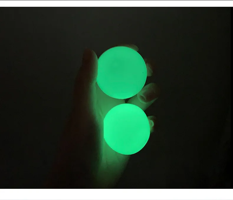 3/6Pcs Sticky Wall Balls Ceiling Balls Stress Relief Luminous Fun Decompression Sticky Ball Anxiety Relief Glowing Ceiling Balls