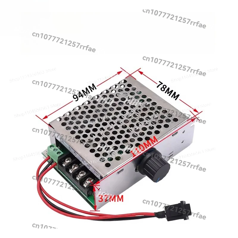 PWM DC Motor Speed Controller 12V-48V 40A High Power w/Forward Reverse Switch & Knob - Adjustable RPM Control for DIY