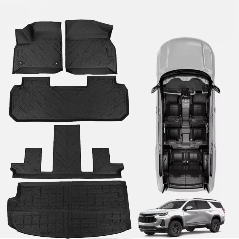 

Car Floor Mats Cargo Liners Carpet All Weather for 2018-2024 Chevrolet Traverse United States