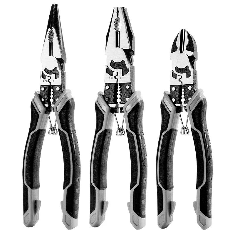 العالمي متعدد الوظائف قطري كماشة إبرة زردية طويلة الفكين أدوات إصلاح المحرك العالمي قواطع الأسلاك كماشة سلك كهربائي