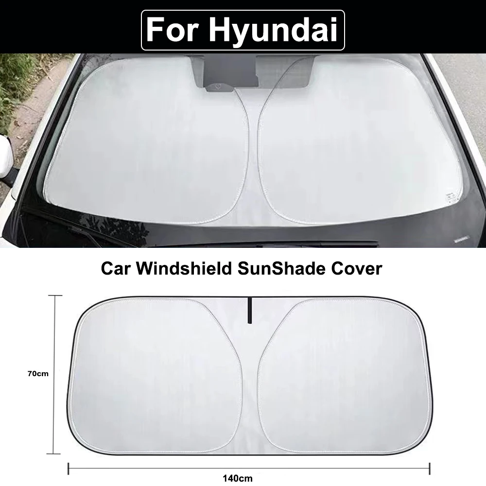 

Car Windshield SunShade Cover for Hyundai Tucson Solaris Santa Fe Rena Hybrid Anti UV Car Accessories