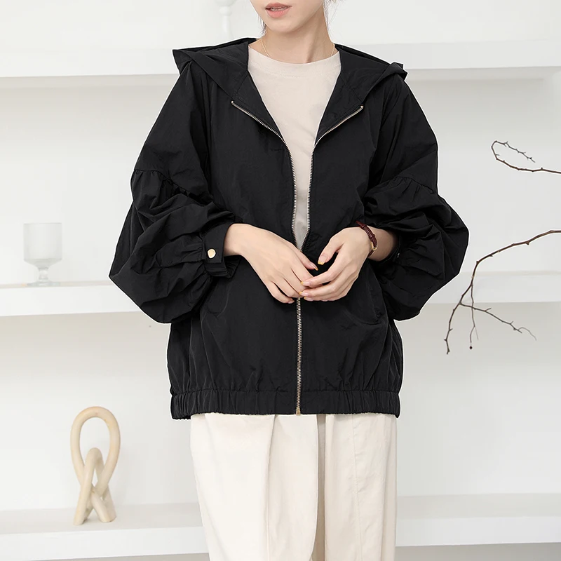 Roupas de proteção UV Sunade Qui Dry Hat Anti Ultravioleta Casacos Fibra de poliéster Longo Fechamento com zíper Sve Feminino J...