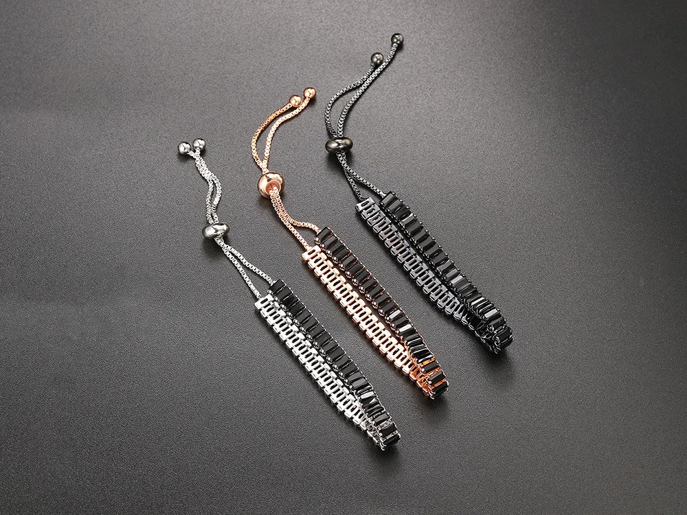 2x5mm mehrfarbige Zirkon-Tennisarmbänder, verstellbar, für Damen und Herren, trendige Unisex-Handketten-Accessoires, Modeschmuck H009 – Detail 6