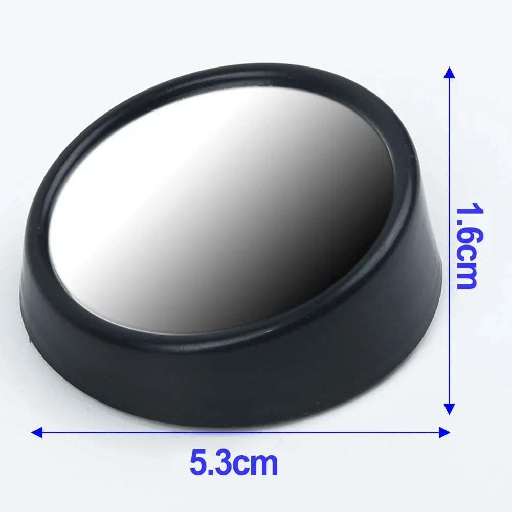 360 Rotation Blind Spot Mirror Adjustable Rear View 5.5*2cm Black Car Wide Angle Mirror Brand New High Quality