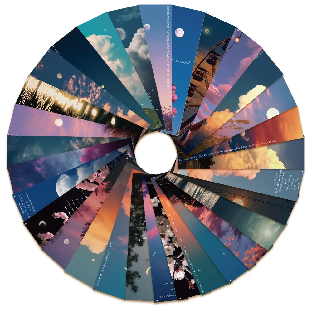 30 Bookmarks with Advanced Reading Label Cards for Students to Decorate Bookmarks with DIY Fresh Scenery