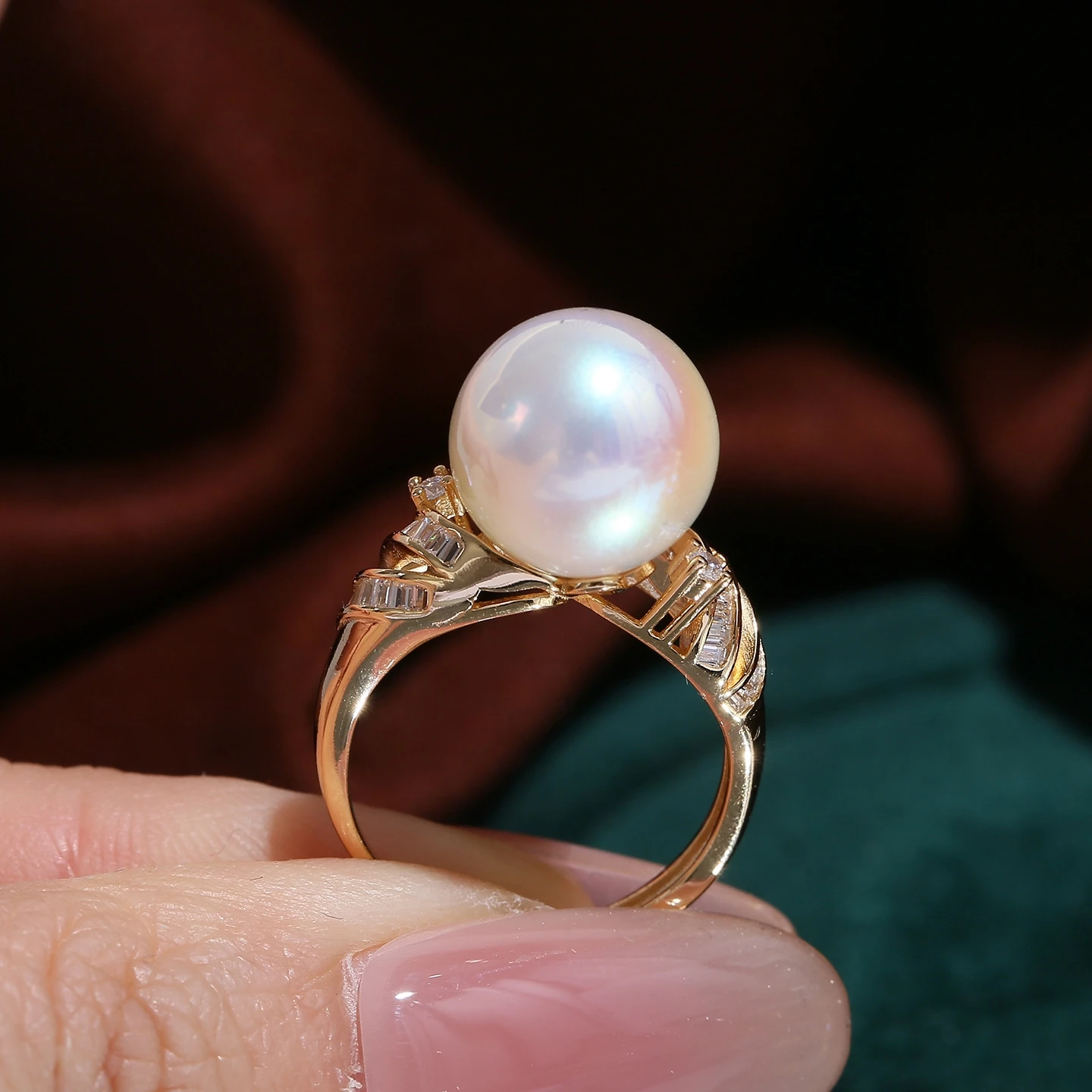 925 Sterling Silver Adjustable Finger Ring Mountings Base Setting Findings Jewelry Mount Accessories for 10-12mm Pearls 3pcs/lot