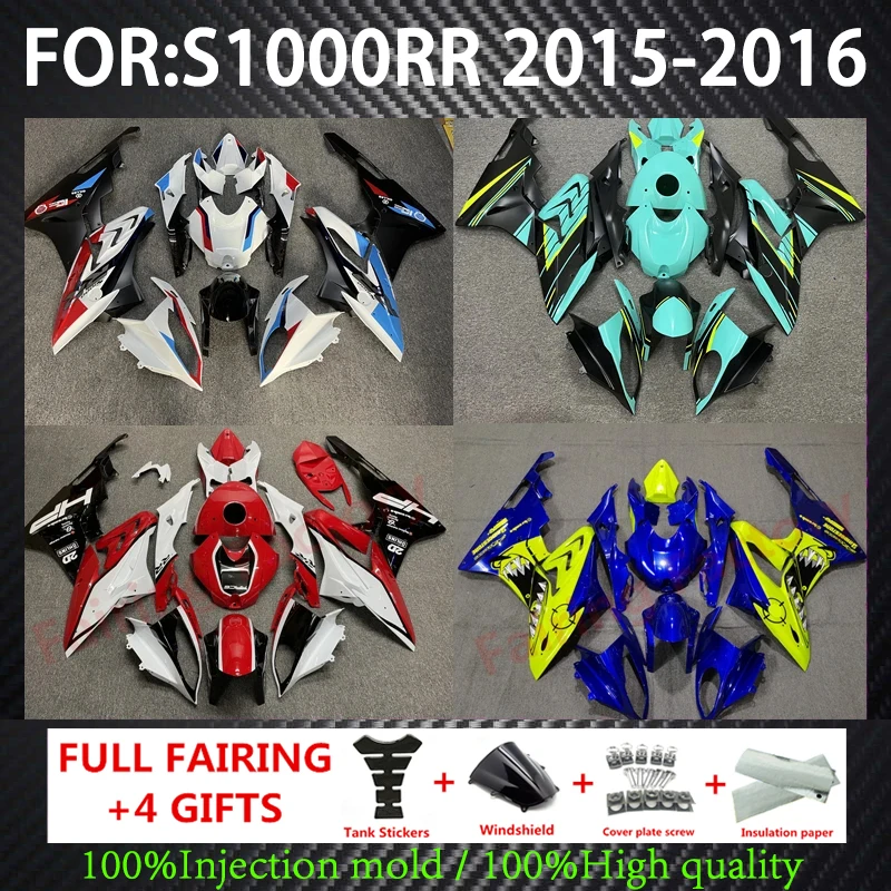 

Motorcycle Fairing Kit ABS Plastic Body Bodywork Injection mold Bodykit For S1000 15 16 S1000RR S1000 RR 2015 2016 Fairings ZOPO