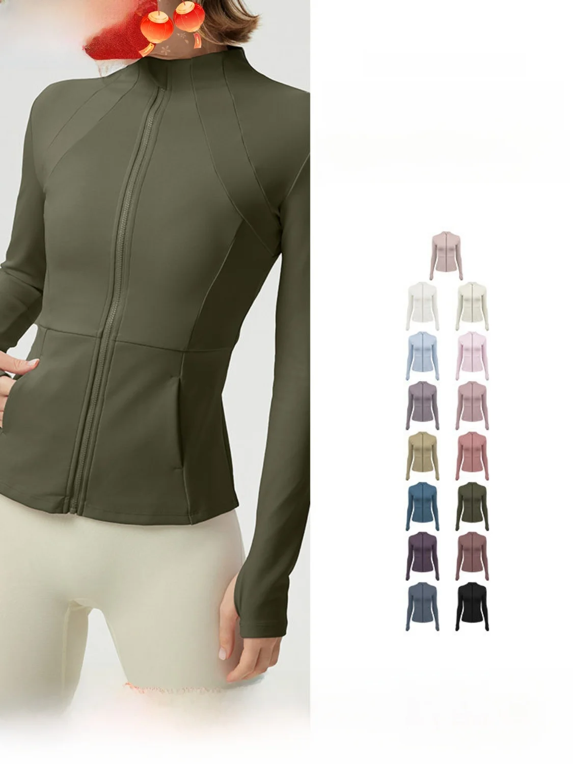 

Женская спортивная тонкая одежда Fce Jaet Long Sve с воротником-стойкой Fitn Одежда для йоги Профессиональная облегающая облегающая одежда для бега на открытом воздухе для пилатеса