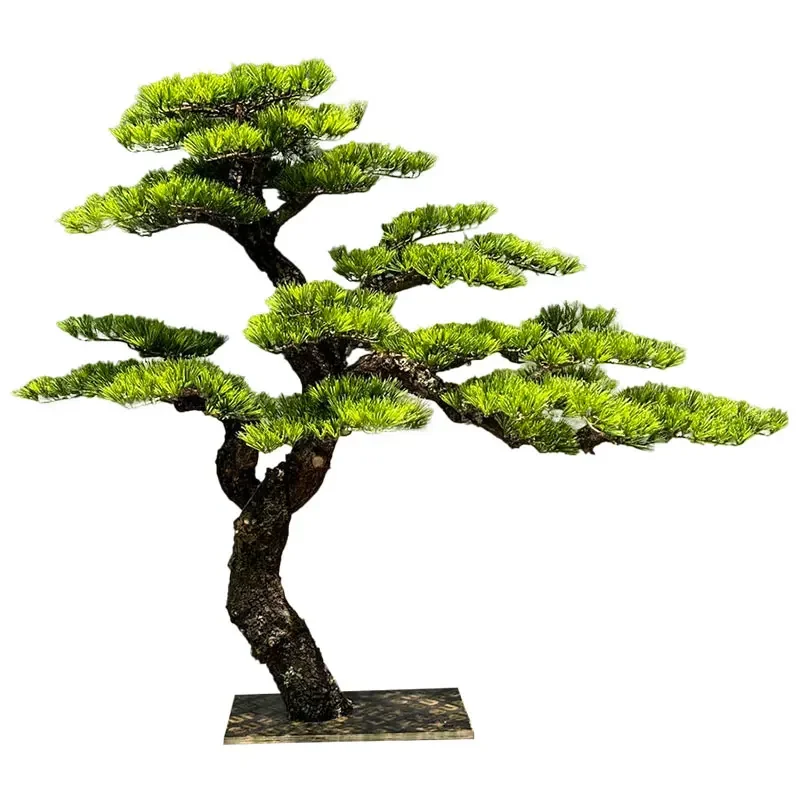 

Simulation pine landscaping large entrance hotel interior decoration fake tree ornament