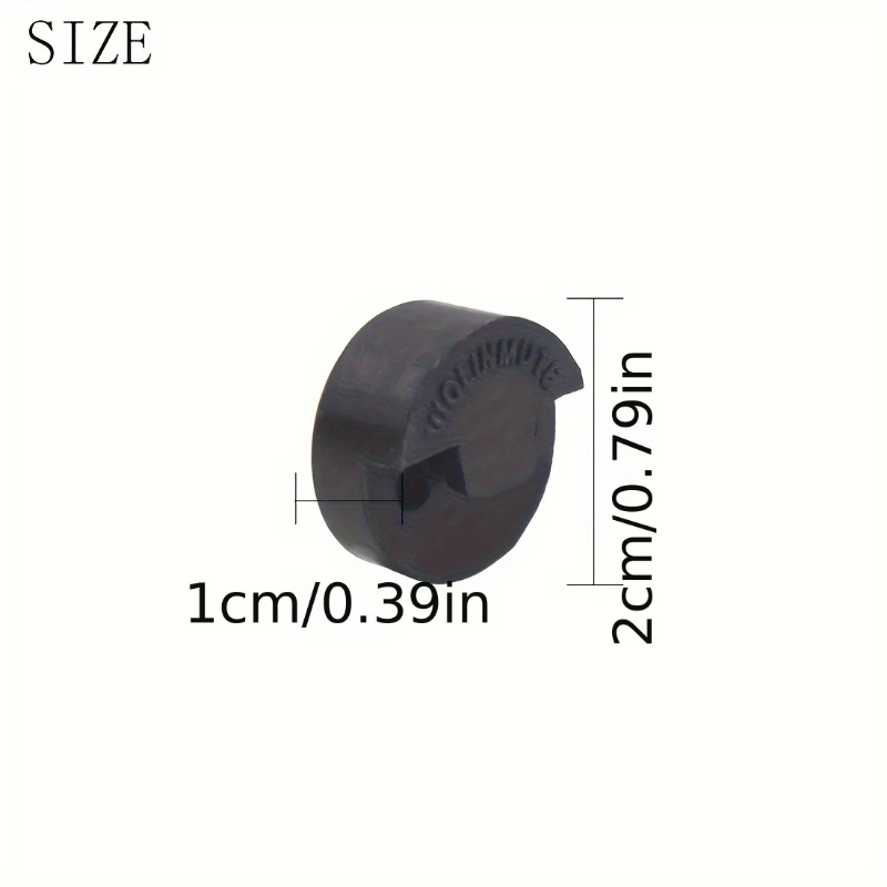 1Pc Professional Round Black Rubber Violin Mute For Creative Violin Practice Mutes Fiddle Muffler Sourdine Tools For Beginners