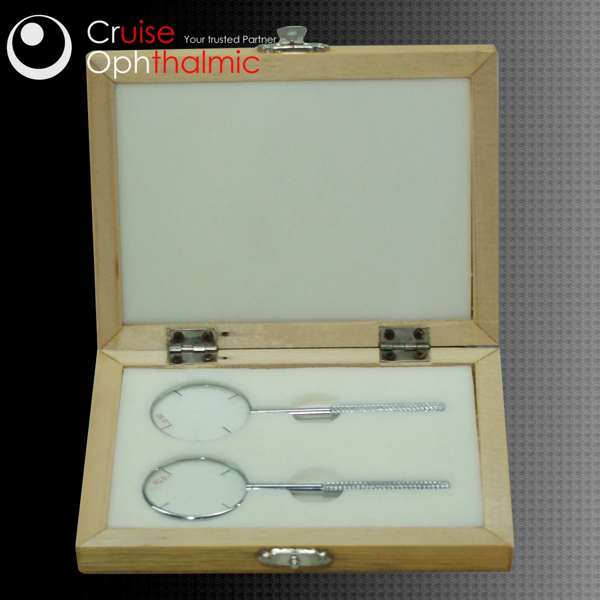 Wooden Box Packing Jackson Cross Cylinder Set | Optometric Refined Measure | 2 pcs in 0.25 and 0.50 | CCYLWD