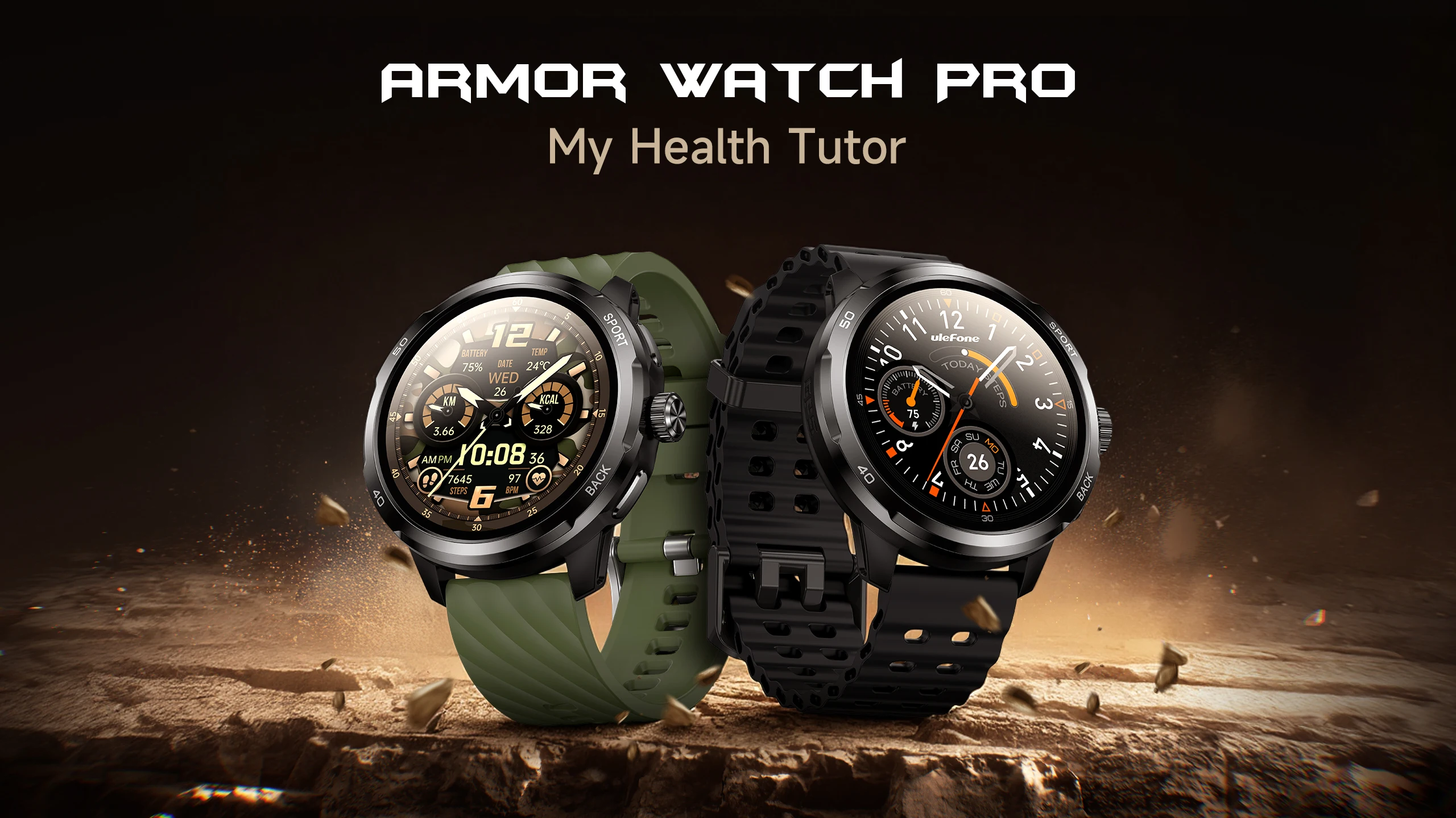 Ulefone Armor Watch Pro Smart Watch Android 410mAh Large Battery Smartwatch Man Woman GPS WIFI 1.5inch Larger Screen