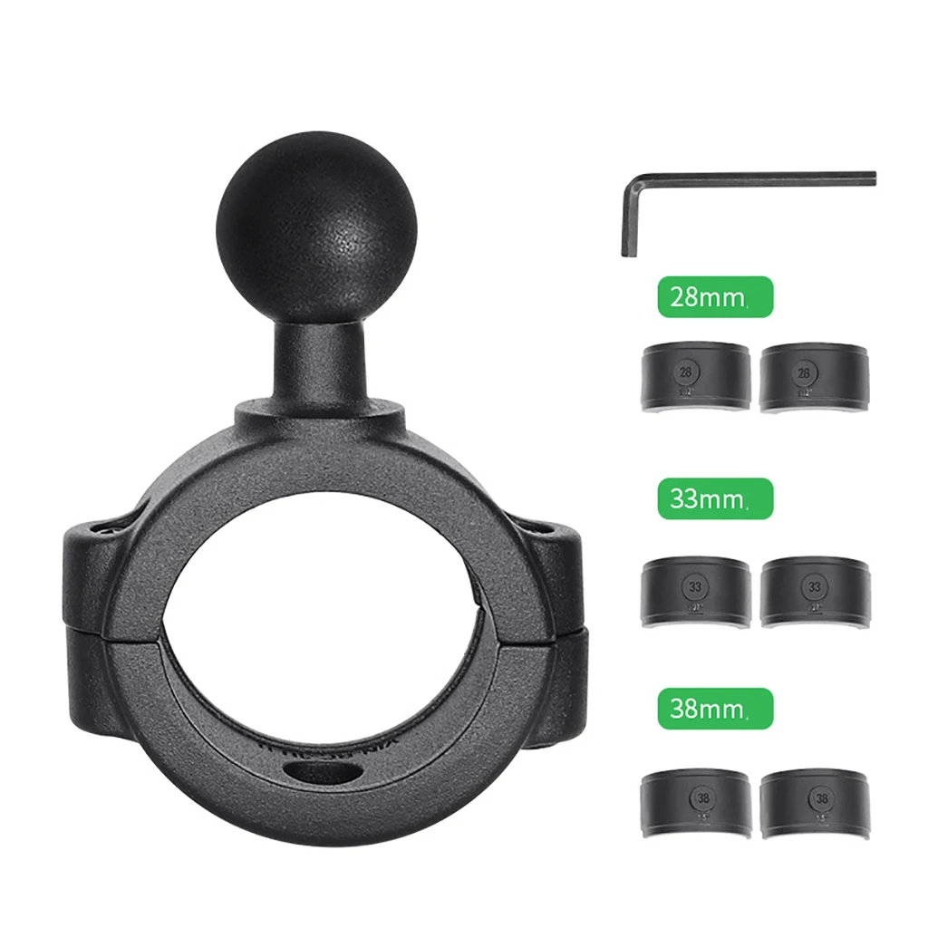 1/1,5 Zoll Kugelkopf halterung Adapter Motorrad Fahrrad Lenker Clip Klemme Rückspiegel Halterung Halterungen Zubehör – Detail 7