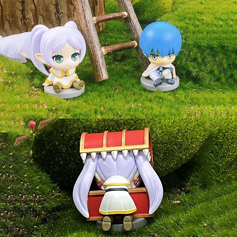 Nieuwe EAKI Echte Begrafenis Florian Zitten Serie Blind Box Q-Versie Pop Anime Figuren Model Desktop Ornament Speelgoed geschenken