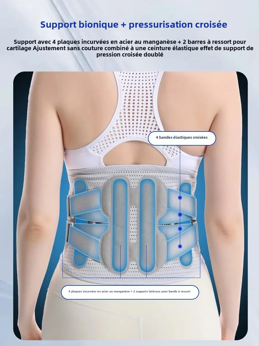 

Подтяжка для спины, поддерживающий пояс, поясничный пояс для боли в спине, соситика, сколиоза, грыжи межпозвоночного диска, регулируемые ремни, низ с 3 подушечками для мужчин и женщин
