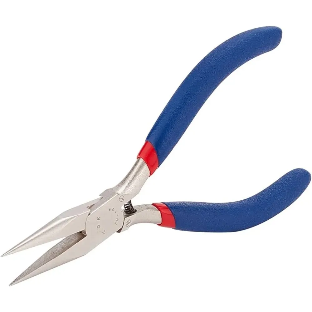 1 Set Flat Nose Pliers 5.12 Inch 316 Stainless Steel Micro Slim Chain Jump Rings Opener Bending Shaping Jewelry Tool Blue