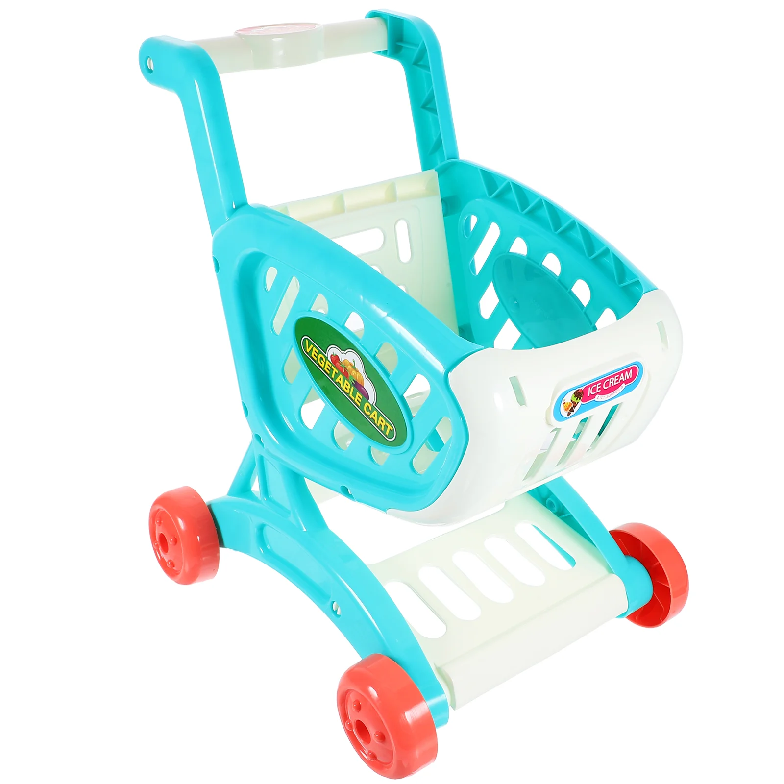 Carrito de compras para niños, juguetes, estantes de almacenamiento para muñecas, carrito de simulación, comestibles simulados para niños