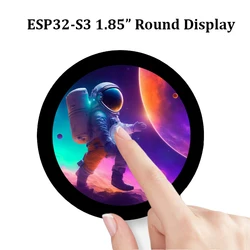 Waveshare ESP32-S3 1.85 inch IPS TFT Round LCD Display Development Board 360x360 Support WiFi Bluetooth for LVGL GUI/HMI/Arduino