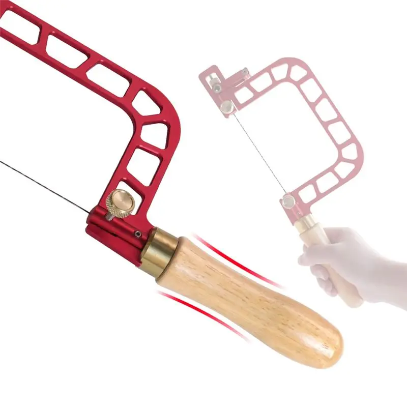 [NEWA76K!】 Woodworking Special Hand-Made Wire Saw, Pattern Saw, Aluminum Alloy Hand Saw, Multi-Function Curved Saw