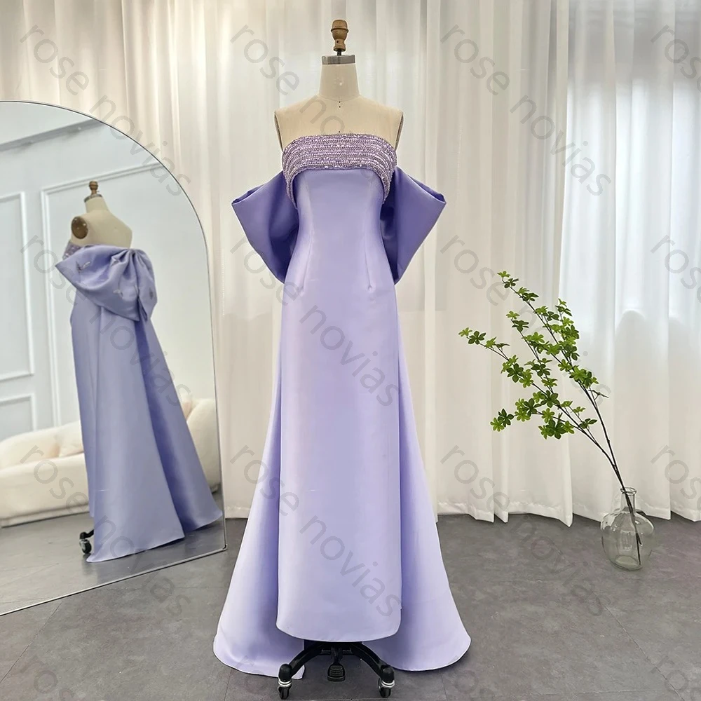 Hochwertige Sharon Said Dubai Luxus grüne Abendkleider für Hochzeit Perlen Schleife Cape Arabisches Party formelles Kleid SS319 Maßgeschneidert
