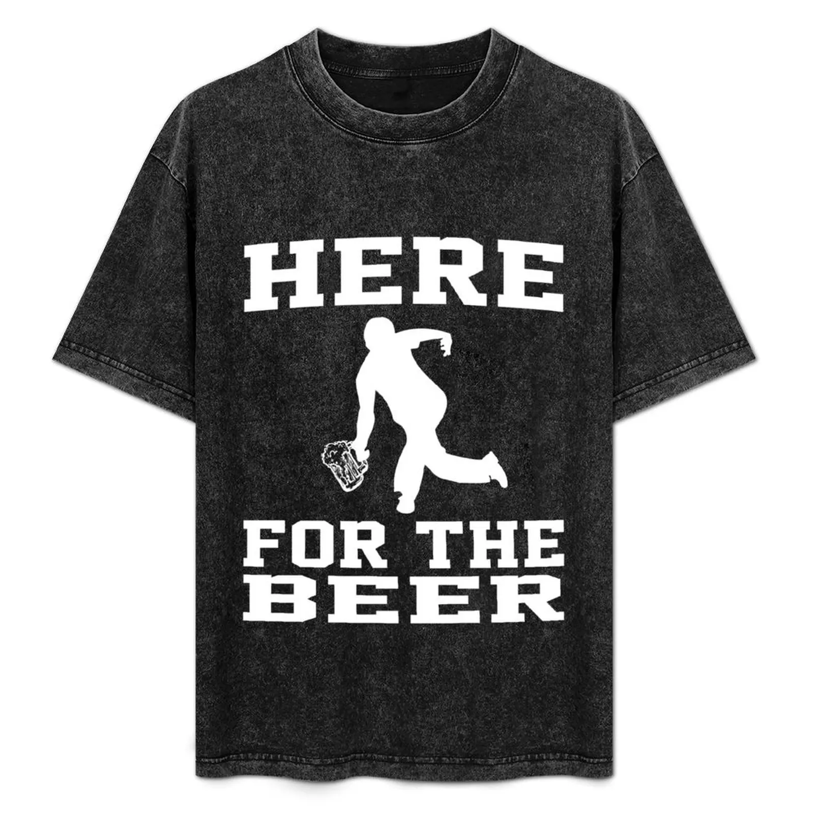 

Here For The Beer Bowling Drinking T-Shirt tees boys animal print customizeds plus size tops mens big and tall t shirts