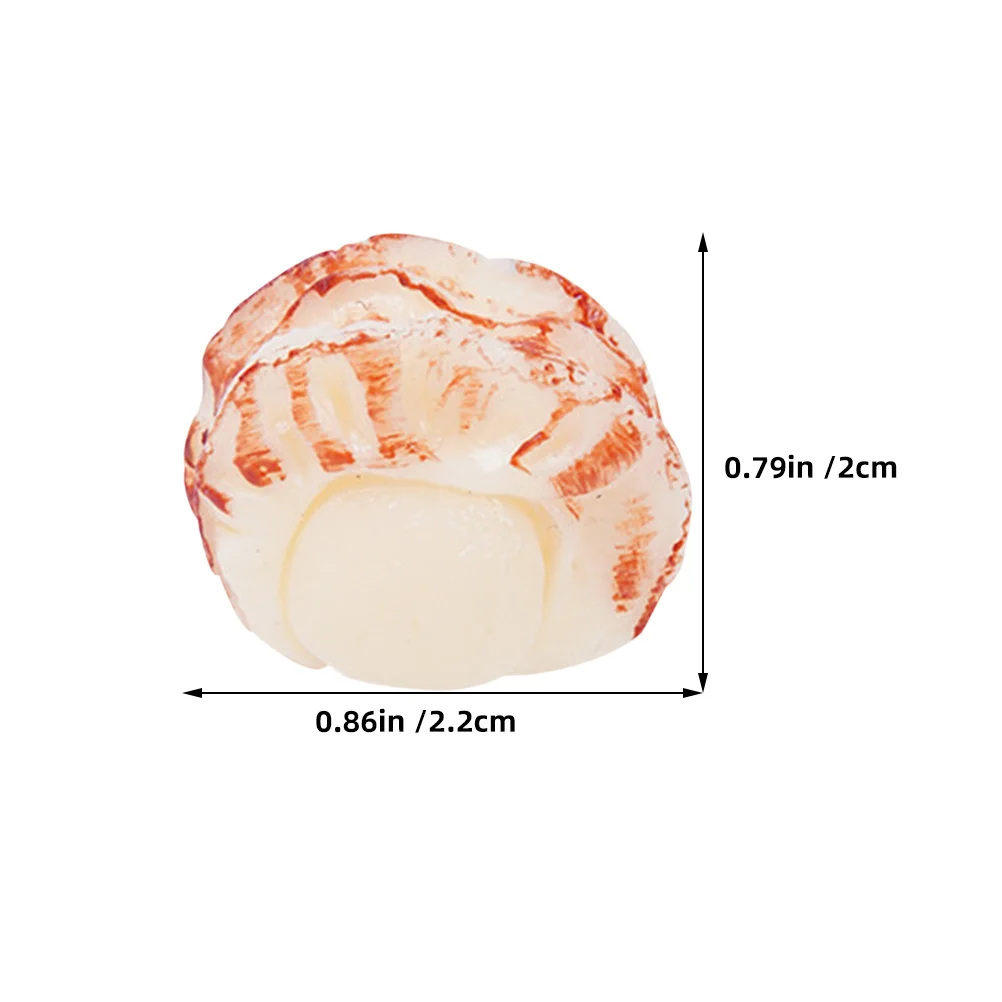 10 قطع من دعامات المأكولات البحرية الاصطناعية النابضة بالحياة، طهي الطعام المصغر، إبداعي يمكنك صنعه بنفسك، ديكور المطبخ