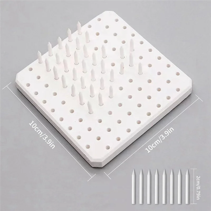 A53Q-Kiln Stelten Ondersteuning Nagels Aardewerk Vuurmat Bestand tegen hoge temperaturen Oven Gereedschap Kleisonderdelen (1 pak)