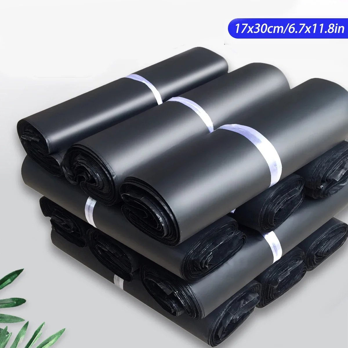 100/300pcs Black Self-seal Courier Mailer Bags Poly Package Express Mailing Envelope for Shipping - Packaging Bags
