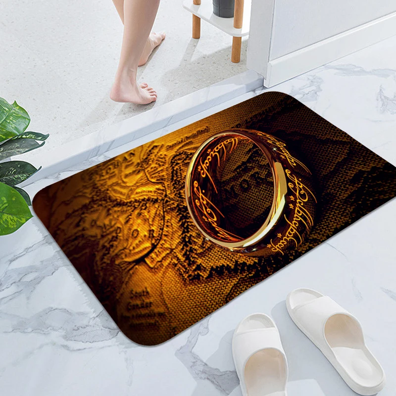 

Custom Rug A-Lord Of The Ringss Aesthetic Front Door Entrance Carpet Bedroom House Mat Washable Non-slip Kitchen Mats Bathmat