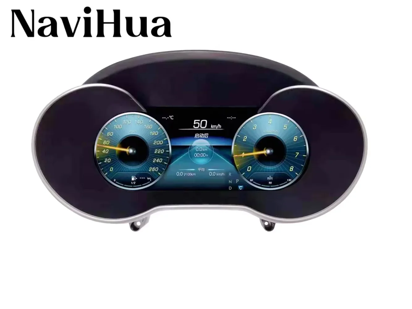 NaviHua 12.3 Inch Car Digital Cluster For Mercedes Benz C Class W205 GLC Class X253 2016 2018 LCD Dashboard Cockpit Speedometer