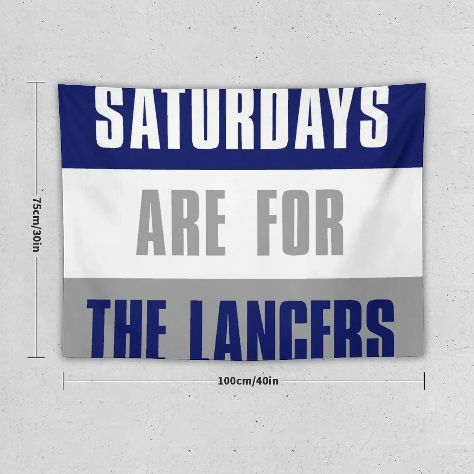 Saturdays are for The Lancers, Longwood University Tapestry Cute Decor For Bedroom Tapestry