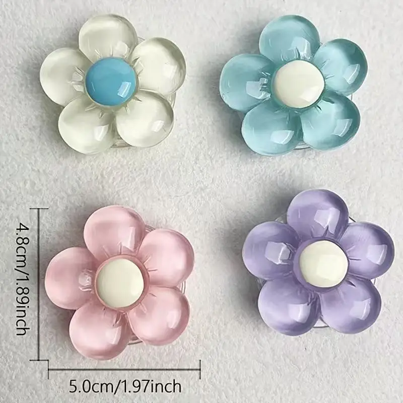 

Gradient Tinted Sunflower Phone Airbag Mount Rounded Large Petals with Contrasting White Center Universal Adhesive Car Mount