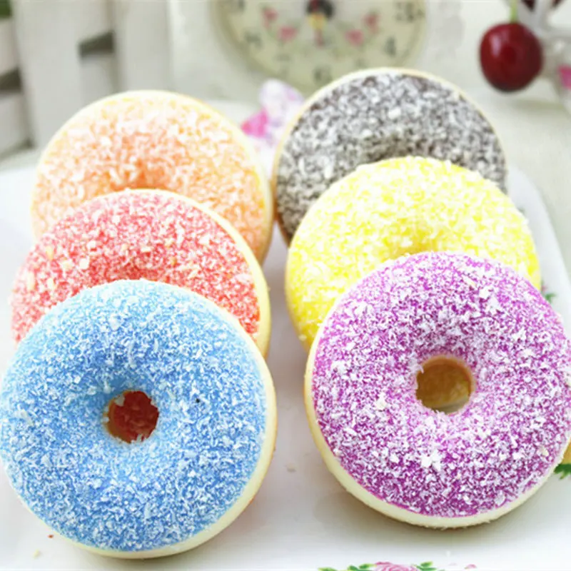 6 PCS Realistic Artificial Donuts Fake Cake Dessert Model Photography Props Home Decoration