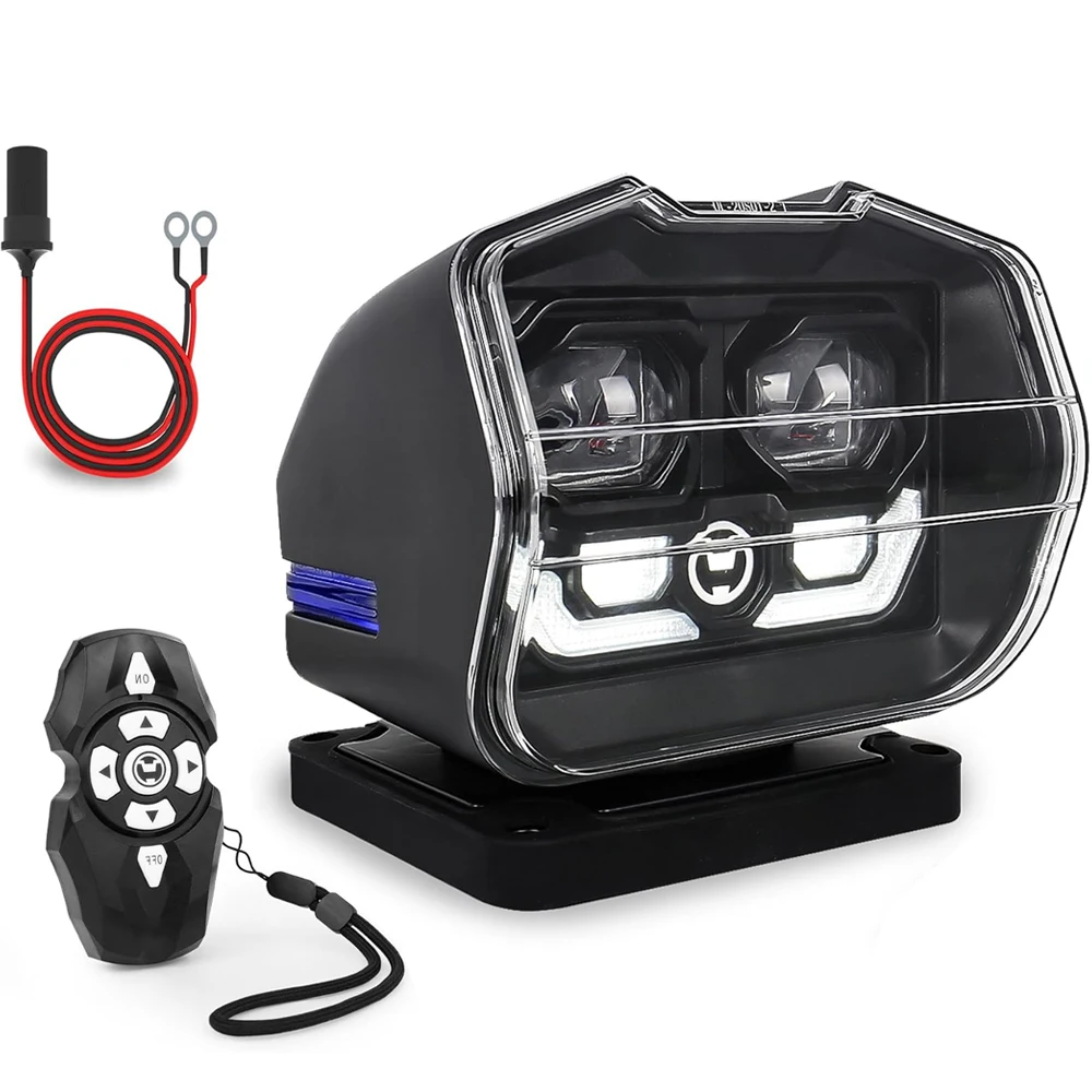 

Automatic Search Wireless Remote Control 360° Rotating LED Searchlight forTruck Spot Light for Marine