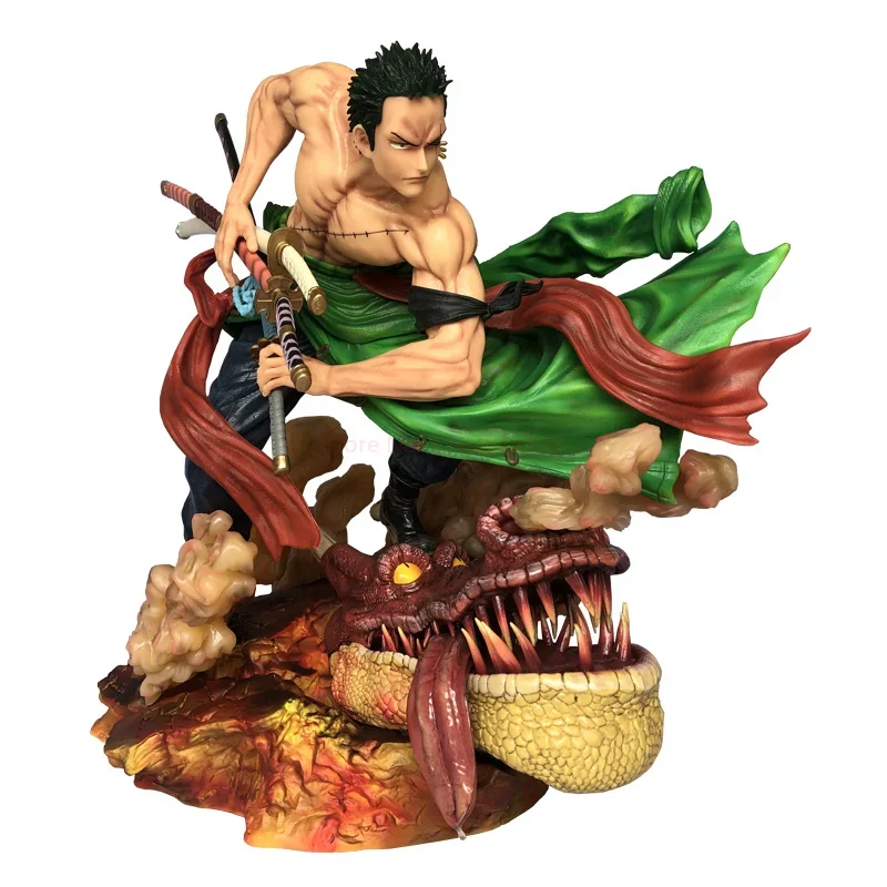 New 40cm One Piece Sauron Gk Ls A Knife Flow Lion Song Statue 1/4 Super Big Handsome Hand PVC Model Display Gifts