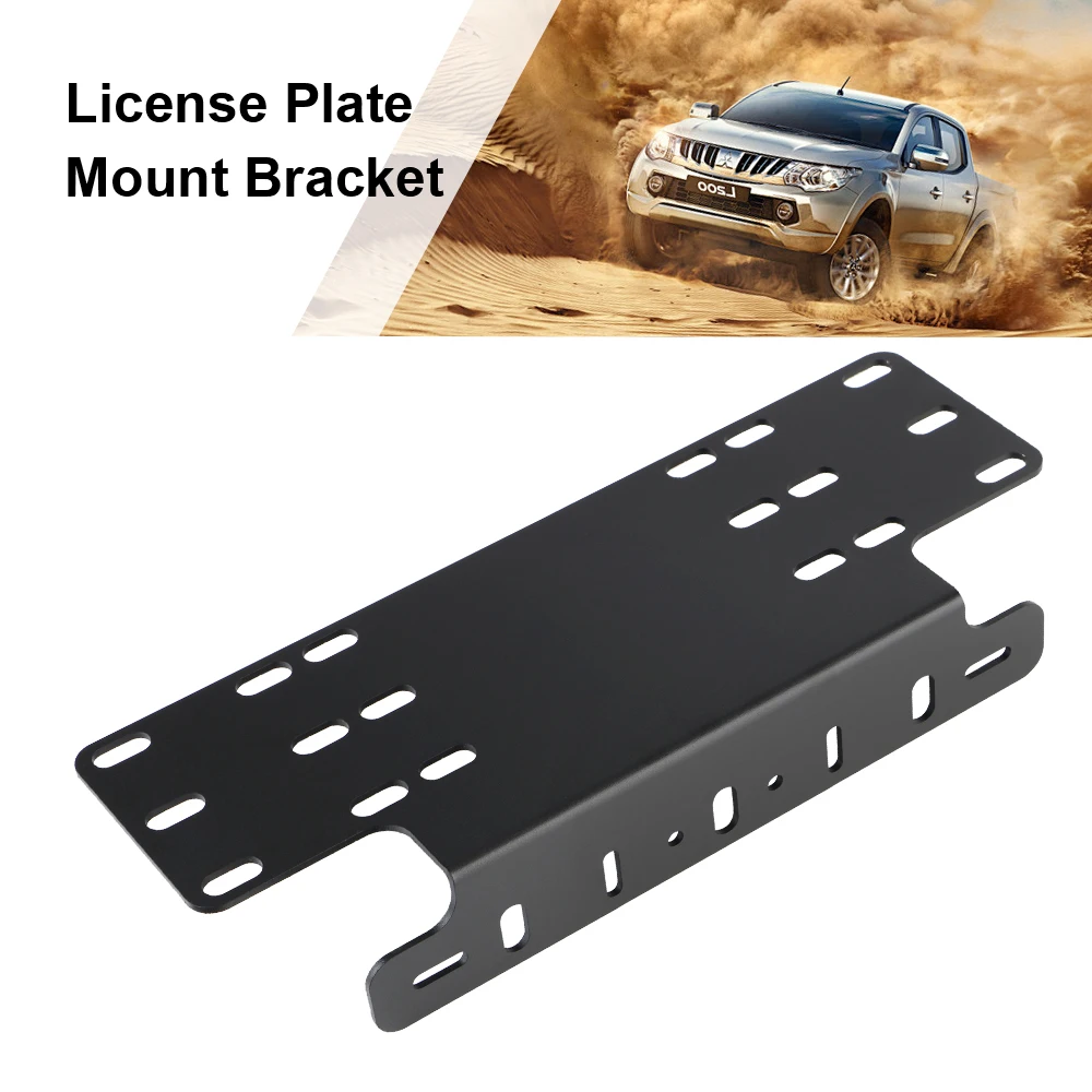 

Car Front Bumper License Plate Mount Bracket Frame Automobile Driving Plates LED Work Light Bar Brackets Accessory