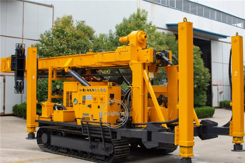 Construction Water Drilling Rig Machine Borehole Hydraulic Crawler Rock Borehole Drilling Machine DiggeFor Sale Trailer